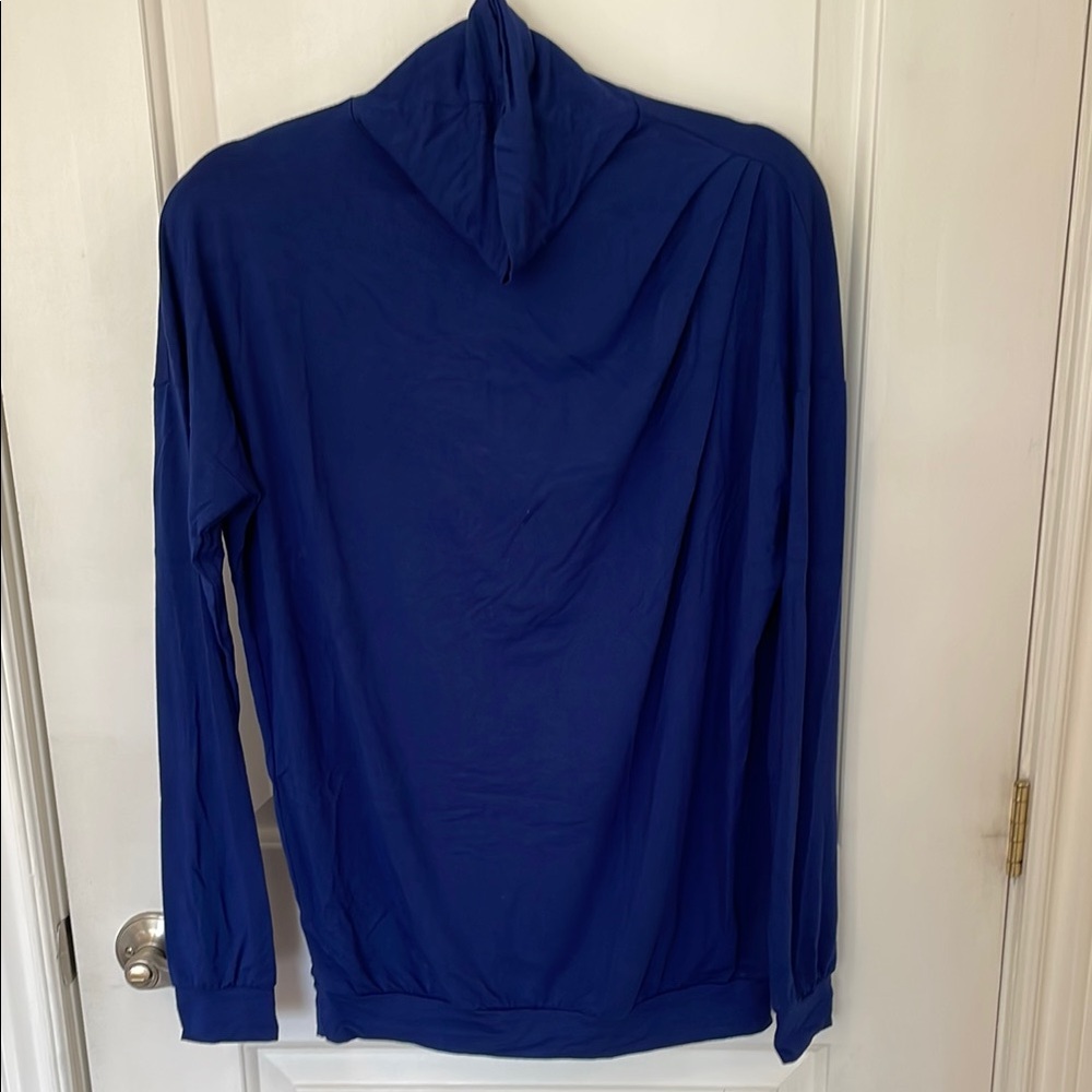 Cobalt blue turtleneck